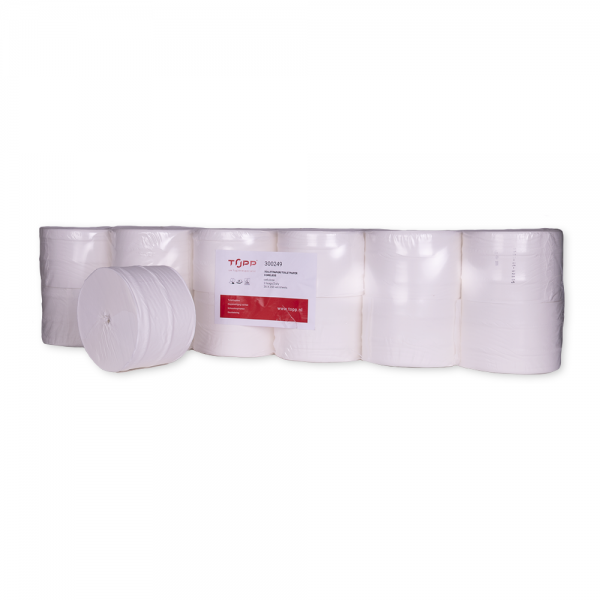 300249 TOPP Toiletpapier, 2-lgs, 36x900vel, cellulose, coreless, wit